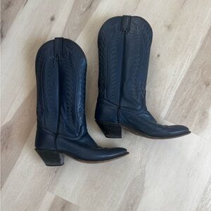 Vintage Laredo 75488 Western Cowboy Boots – Size 9M, Leather Upper